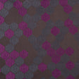 "Cells" Brown and Fuchsia Poly Brocade