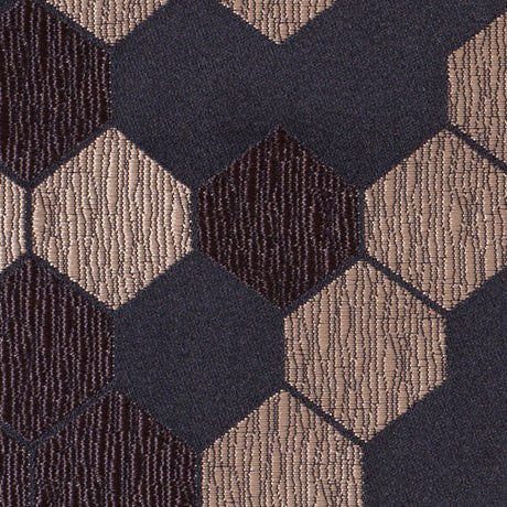 "Cells" Brown and Tan Poly Brocade