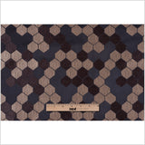 "Cells" Brown and Tan Poly Brocade