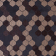 "Cells" Brown and Tan Poly Brocade