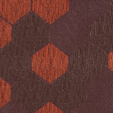 "Cells" Tan and Orange Poly Brocade