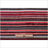 Red & Gray Small Flamestitch Velvet Tapestry