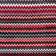 Red & Gray Small Flamestitch Velvet Tapestry