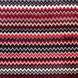 Red & Gray Small Flamestitch Velvet Tapestry