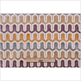 Ivory Geometric Velvet Tapestry