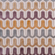 Ivory Geometric Velvet Tapestry