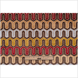 Brown Geometric Velvet Tapestry