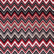 Red & Gray Flamestitch Velvet Tapestry