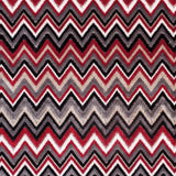 Red & Gray Flamestitch Velvet Tapestry