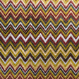 Olive & Crimson Flamestitch Velvet Tapestry