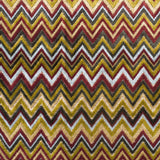 Olive & Crimson Flamestitch Velvet Tapestry