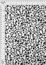 1 Yard Polyester Spandex DTY Knit Fabric Soft Stretch Heart Print 58/60" Width