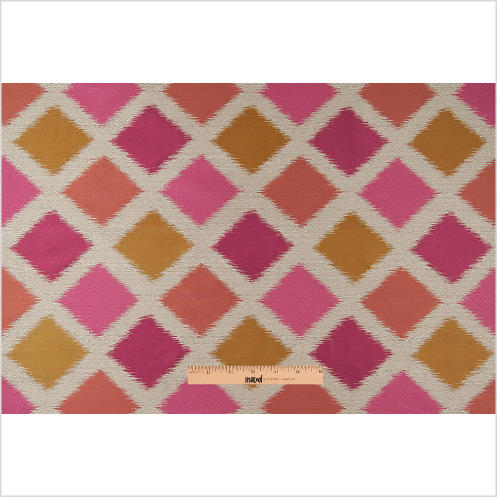 Raspberry Double-Wide Diamond Woven