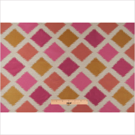 Raspberry Double-Wide Diamond Woven