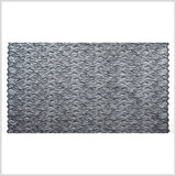 Beaded and Sequined Lace with Scallop Edge - Dark Navy Abstract