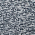 Beaded and Sequined Lace with Scallop Edge - Dark Navy Abstract