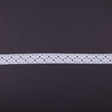 Polyester Crochet Lace Trim 1” - White Abstract - Made in Europe