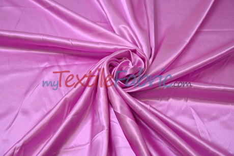 Charmeuse Satin Polyester Fabric - Solid, 58/60" Width, Multiple Colors (1 Yard)