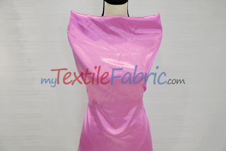 Charmeuse Satin Polyester Fabric - Solid, 58/60" Width, Multiple Colors (1 Yard)