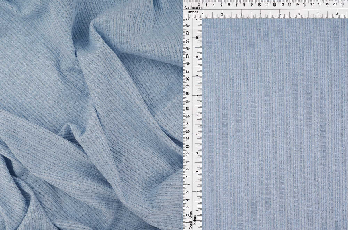 Two-Tone Rib Stretch Knit Fabric