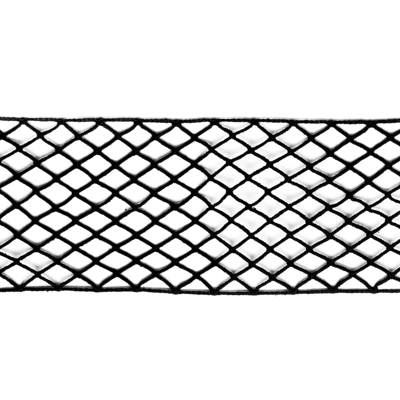 European Black Cotton Netting Lace Trim - 3"