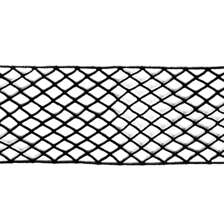 European Black Cotton Netting Lace Trim - 3"