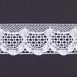 2.25" White Cotton European Crochet Trim
