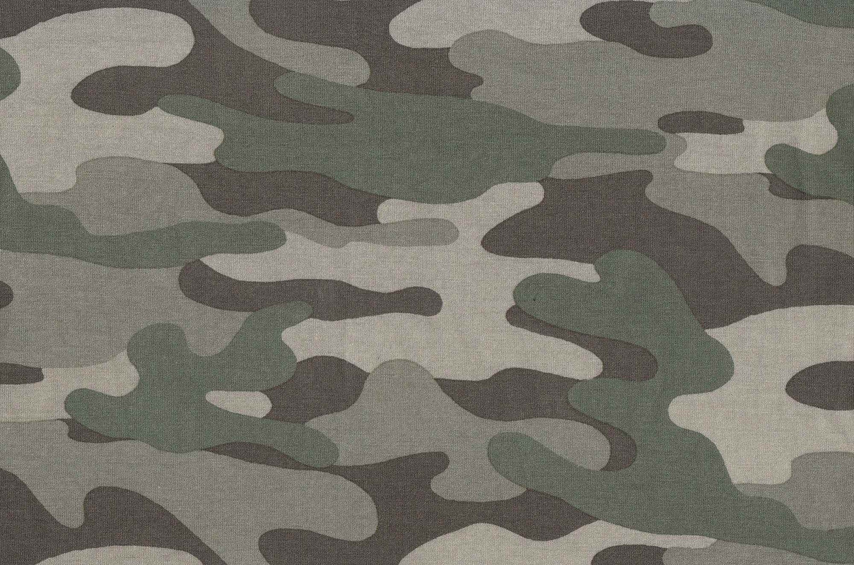 1 Yard Rayon Spandex Jersey Camouflage Print Stretch Fabric 58 Inch Wide