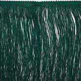 European Chainette Fringe Trim - 8" - Emerald Green - Lindsay Collection