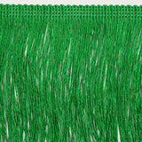 European Chainette Fringe Trim - 4" - Green - Lindsay Collection