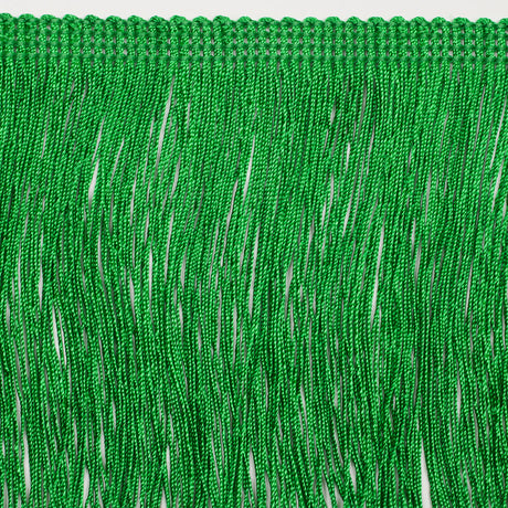 European Chainette Fringe Trim - 4" - Green - Lindsay Collection