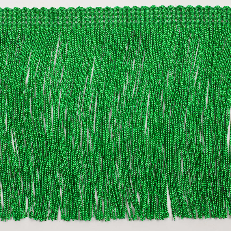 European Chainette Fringe Trim - 4" - Green - Lindsay Collection