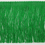European Chainette Fringe Trim - 4" - Green - Lindsay Collection