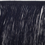 European Chainette Fringe Trim - 8" - Dark Blue - Lindsay Collection