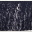 European Chainette Fringe Trim - 8" - Dark Blue - Lindsay Collection