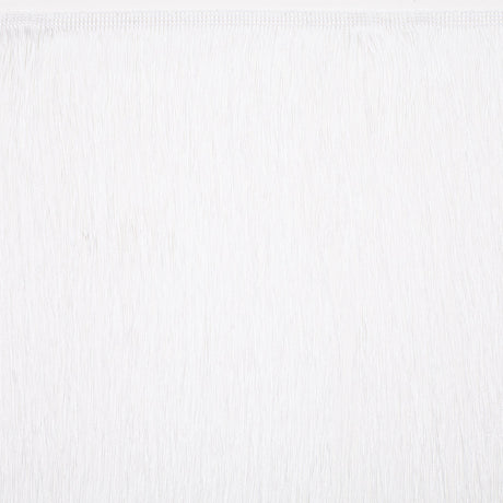 European Chainette Fringe Trim - 16" - White - Lindsay Collection
