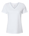 Women's Relaxed Heather CVC V-Neck Tee