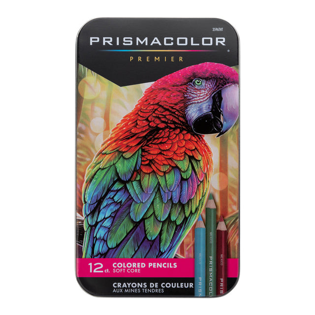 Prismacolor Premier Colored Pencil Set with Tin - 12 Assorted Colors