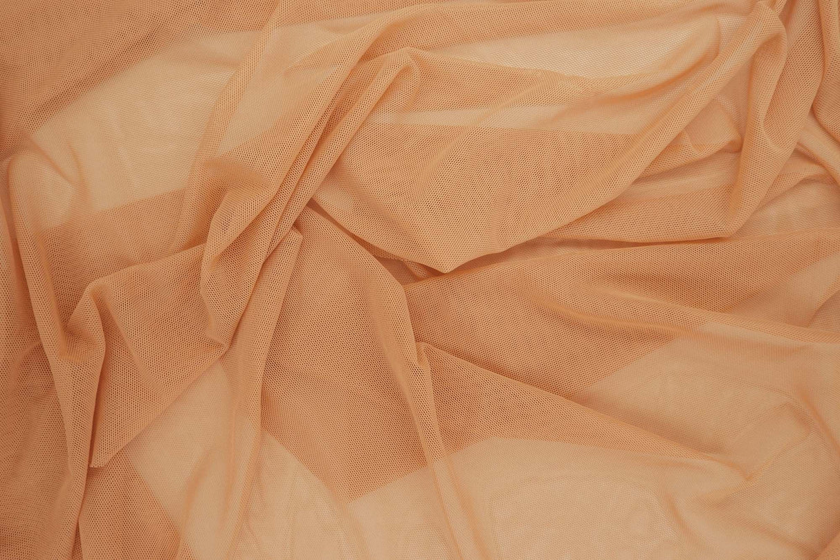 1 Yard Polyester Spandex Mesh Fabric Solid Color Soft Lightweight Stretch 58/60" Width