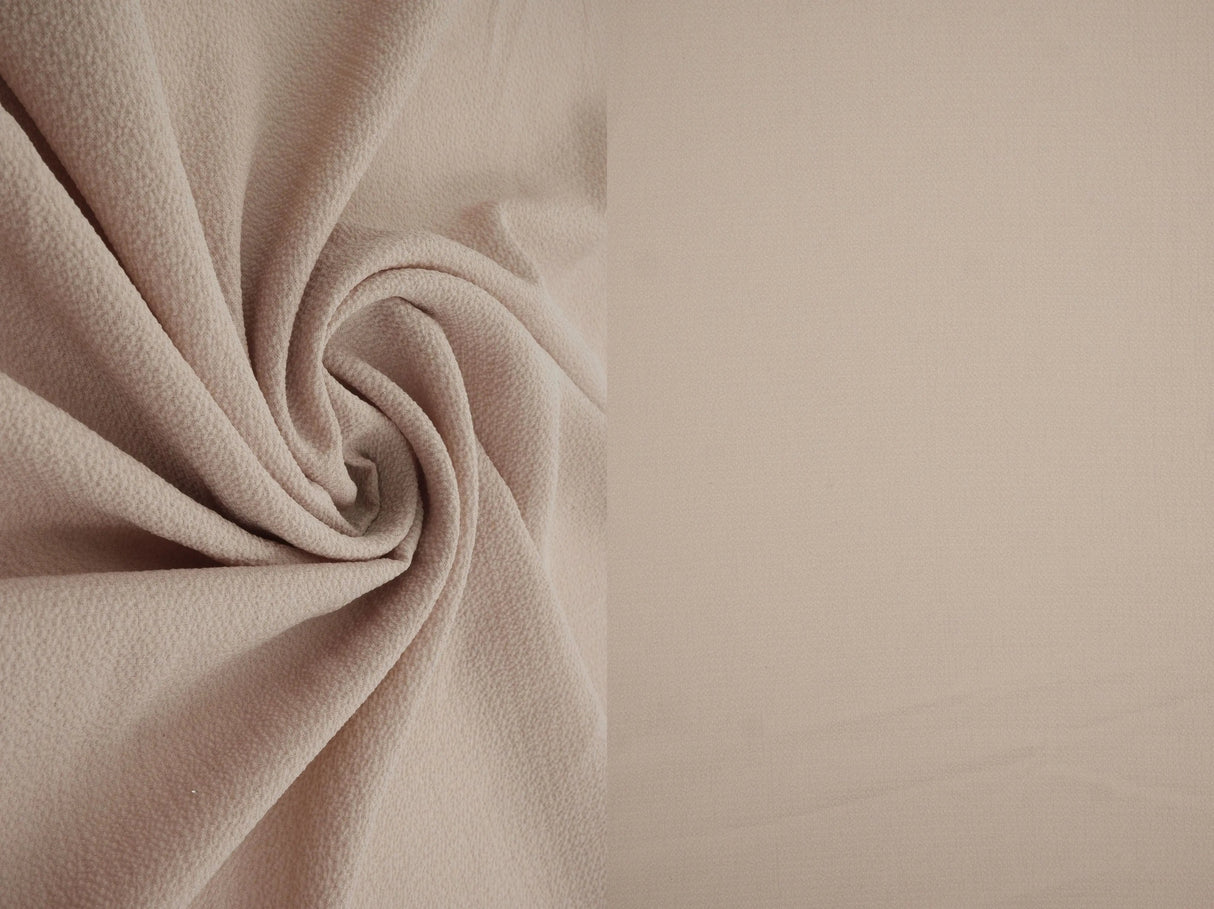 Solid Ghost Bubble Crepe Fabric, Lightweight Textured Stretch 57/58" Wide for Apparel