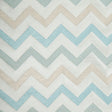 Ivory/Aqua Bold Chevron Jacquard