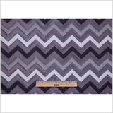 Gray/Black Bold Chevron Jacquard