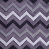 Gray/Black Bold Chevron Jacquard