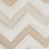 Ivory/Gold Bold Chevron Jacquard