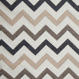 Beige/Black Bold Chevron Jacquard