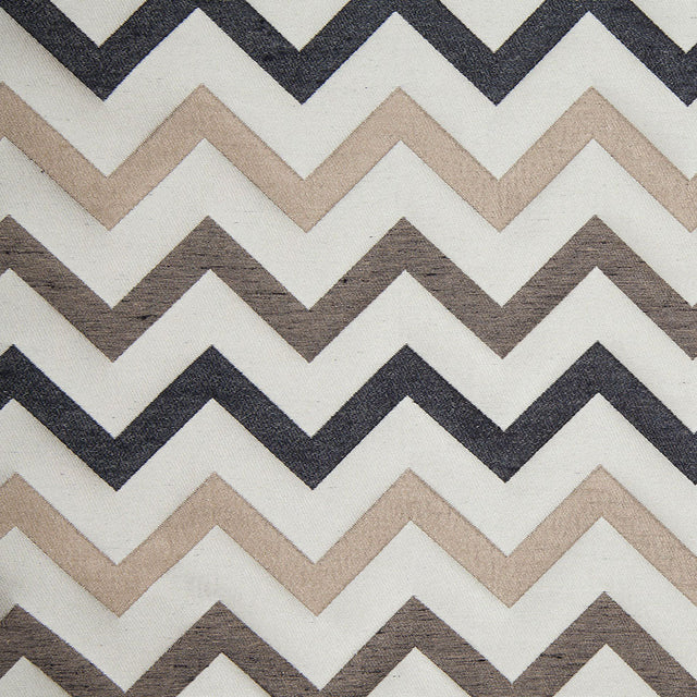 Beige/Black Bold Chevron Jacquard