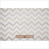 Ivory/Champagne Bold Chevron Jacquard
