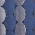 Blue/Silver Rows of Ovals Textured Jacquard