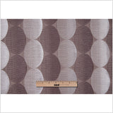 Taupe Rows of Ovals Textured Jacquard
