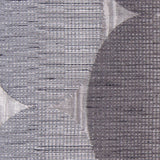 Silver Rows of Ovals Textured Jacquard